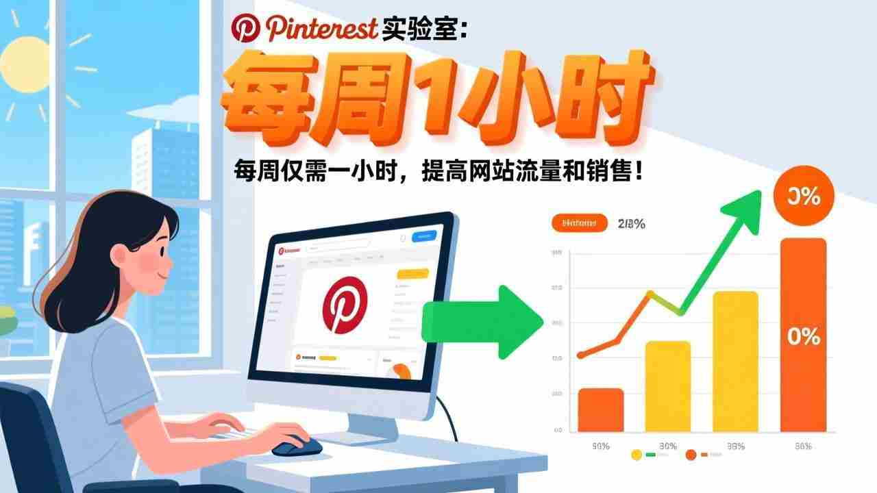 （17505期）Pinterest实验室：每周仅需一小时，提高网站流量和销售！-极速网创