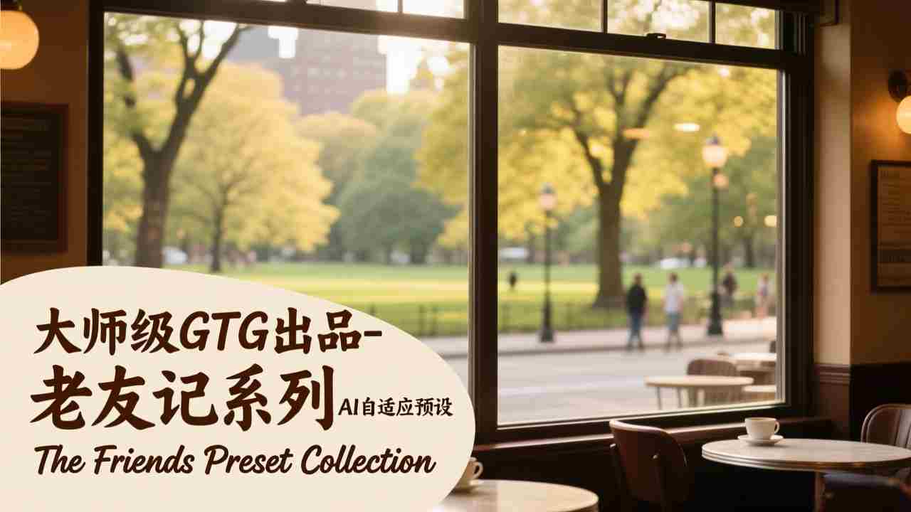 （17403期）大师级GTG出品-老友记系列AI自适应预设The Friends Preset Collection-极速网创