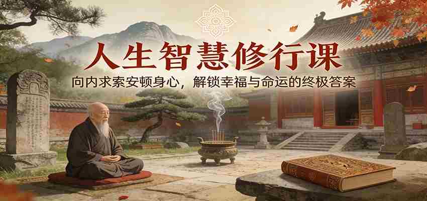 人生智慧修行课：向内求索安顿身心，解锁幸福与命运的终极答案-极速网创