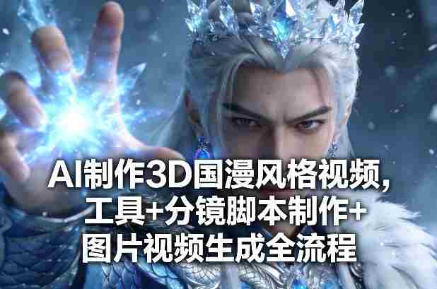 AI制作3D国漫风格视频，工具+分镜脚本制作+图片视频生成全流程-极速网创