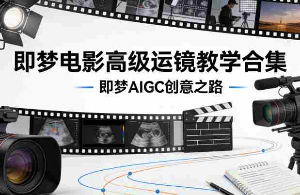 即梦电影高级运镜教学合集，即梦AIGC创意之路-极速网创