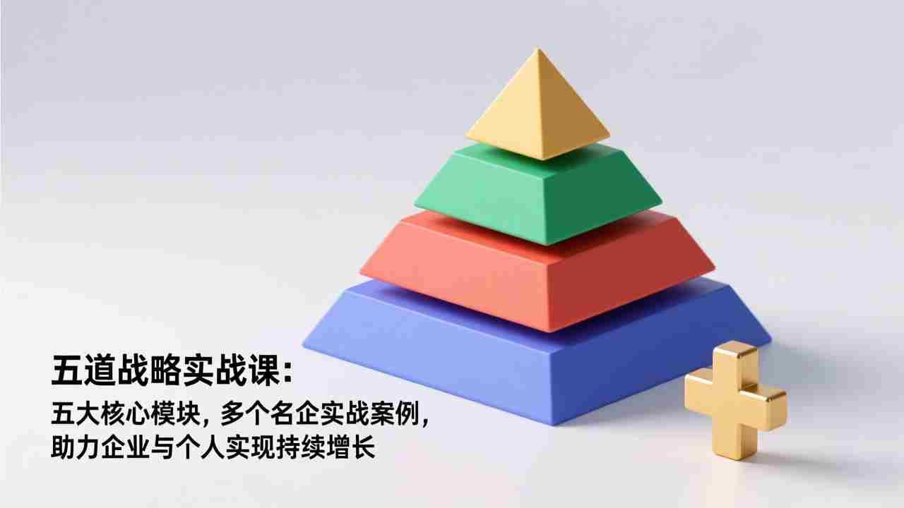 （17095期）五道战略实战课：五大核心模块，多个名企实战案例，助力企业与个人实现持续增长-极速网创