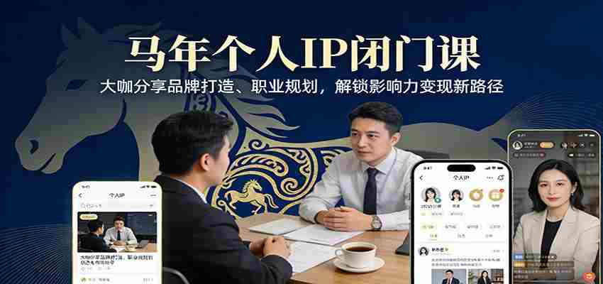 马年个人IP闭门课，大咖分享品牌打造、职业规划，解锁影响力变现新路径-极速网创