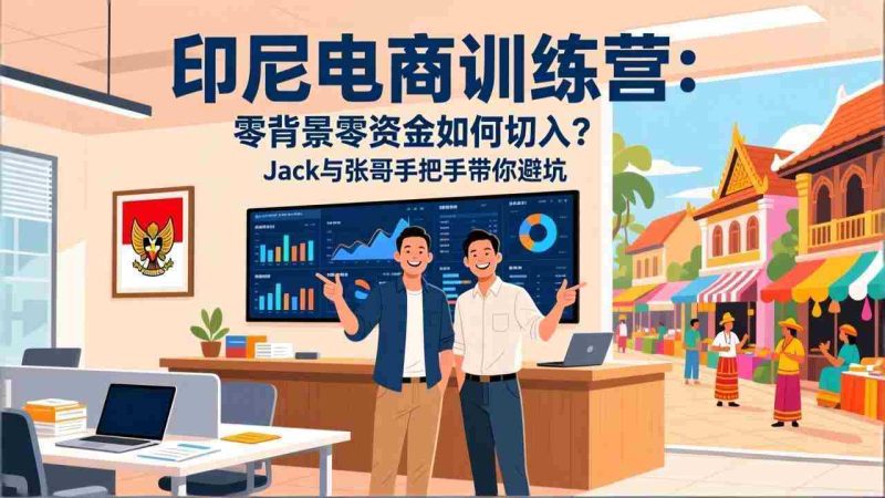 （17533期）印尼电商训练营：零背景零资金如何切入？Jack与张哥手把手带你避坑-极速网创