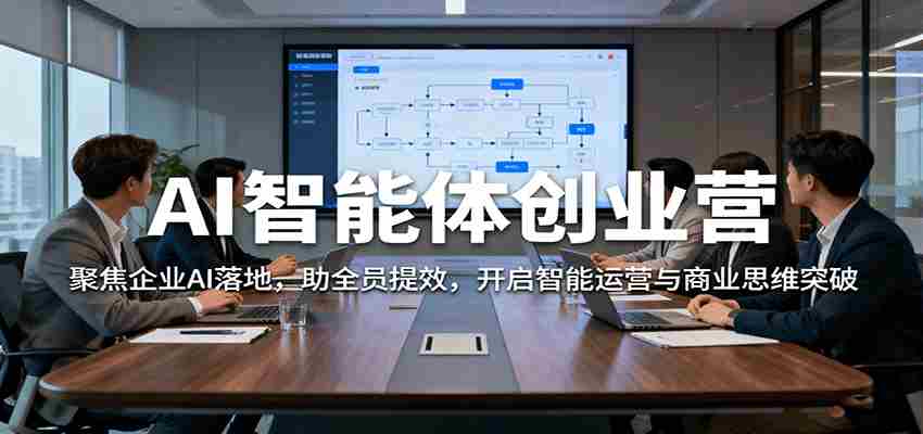 AI智能体创业营：聚焦企业AI落地，助全员提效，开启智能运营与商业思维突破-极速网创
