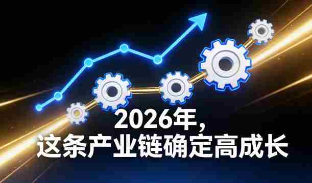付费文章：2026年，这条产业链确定高成长-极速网创