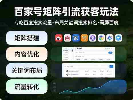 百家号矩阵引流获客玩法，专吃百度搜索流量，布局关键词搜索排名，霸屏百度-极速网创