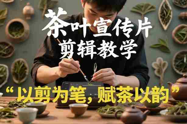 茶叶宣传片剪辑教学，以剪为笔，赋茶以韵，新手也能拍出高级感-极速网创