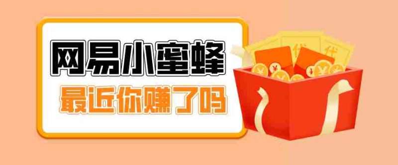 首发!网易小蜜蜂拉新,19元/单,网易大厂背书,零成本零门槛,月入轻松破万-极速网创