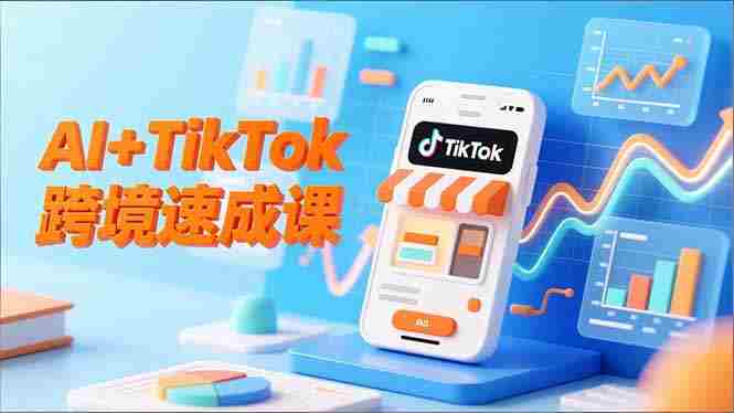 （16745期）AI+TikTok跨境速成课，智能翻译、店铺定位、流程拆解，7天高效上线运营-极速网创