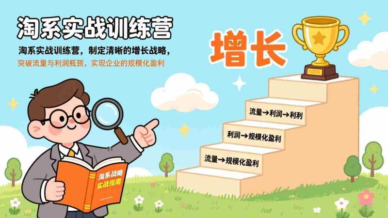 （17325期）淘系实战训练营(更新)，制定清晰的增长战略，突破流量与利润瓶颈，实现企业的规模化盈利-极速网创