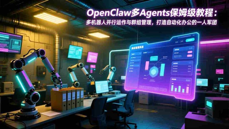 （17563期）OpenClaw多Agents保姆级教程：多机器人并行运作与群组管理，打造自动化办公的一人军团-极速网创