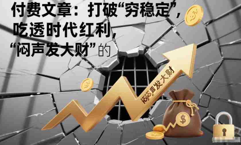 付费文章：打破“穷稳定”，吃透时代红利，“闷声发大财”的终极真谛-极速网创