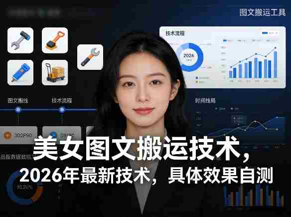 美女图文搬运技术，2026年最新技术，具体效果自测-极速网创