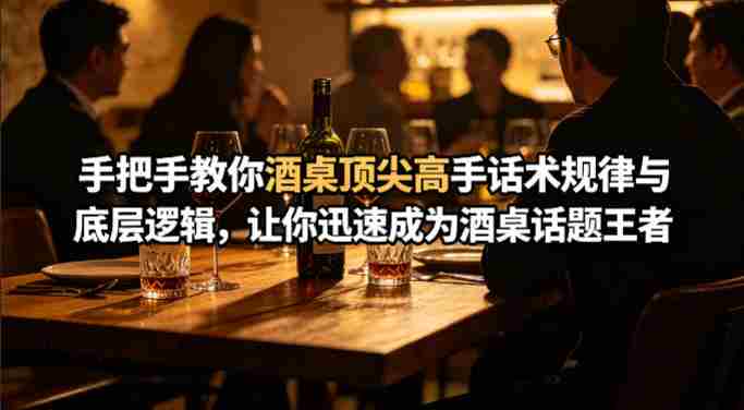 付费文章：手把手教你酒桌顶尖高手话术规律与底层逻辑，让你迅速成为酒桌话题王者(二十年全网独家经验分享)-极速网创