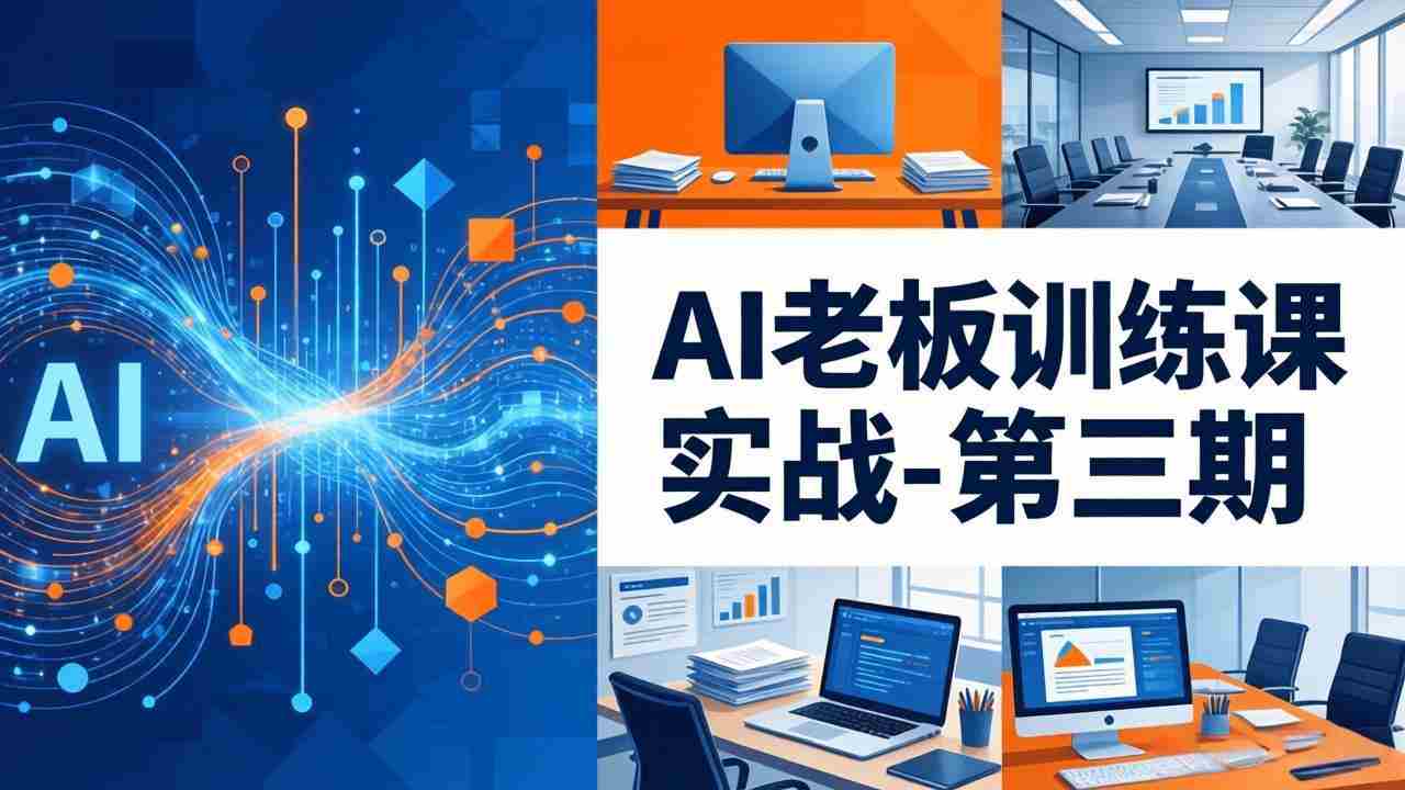 （18025期） AI老板训练课实战-第三期：AI+内容应用落地教学，从0到1打通AI变现完整路径-极速网创