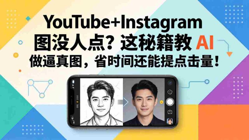 （17911期）YouTube+Instagram图没人点？这秘籍教 AI 做逼真图，省时间还能提点击量-极速网创