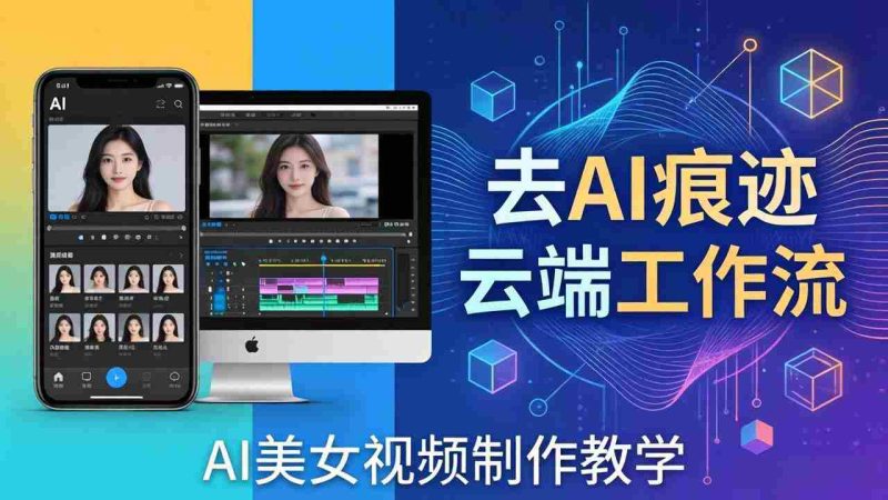 （17928期）AI美女视频制作教学：去AI痕迹，云端工作流出图，手机电脑均可，不需要配置-极速网创