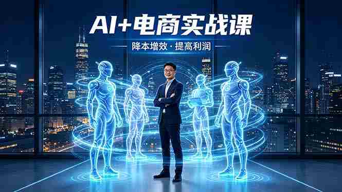 （18328期）AI+电商实战课，1人+N个AI 智能体，把SOP变AI员工，实现降本增效提高利润-极速网创
