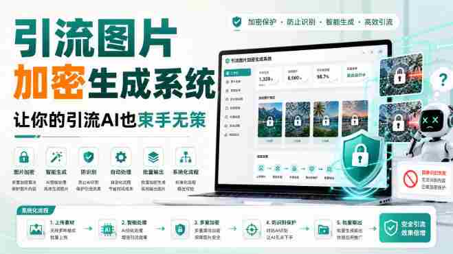 引流图片加密生成系统,让你的引流AI也束手无策-极速网创